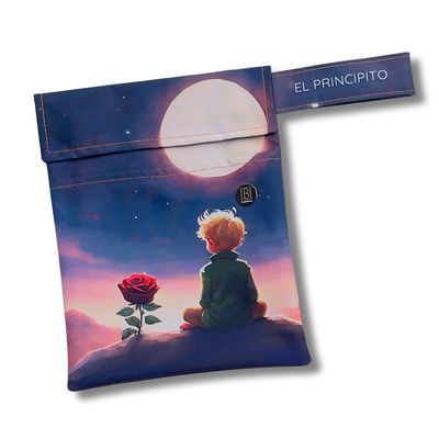 FUNDA PARA LIBROS GOLD | PRINCIPITO Y LA ROSA  | LONA