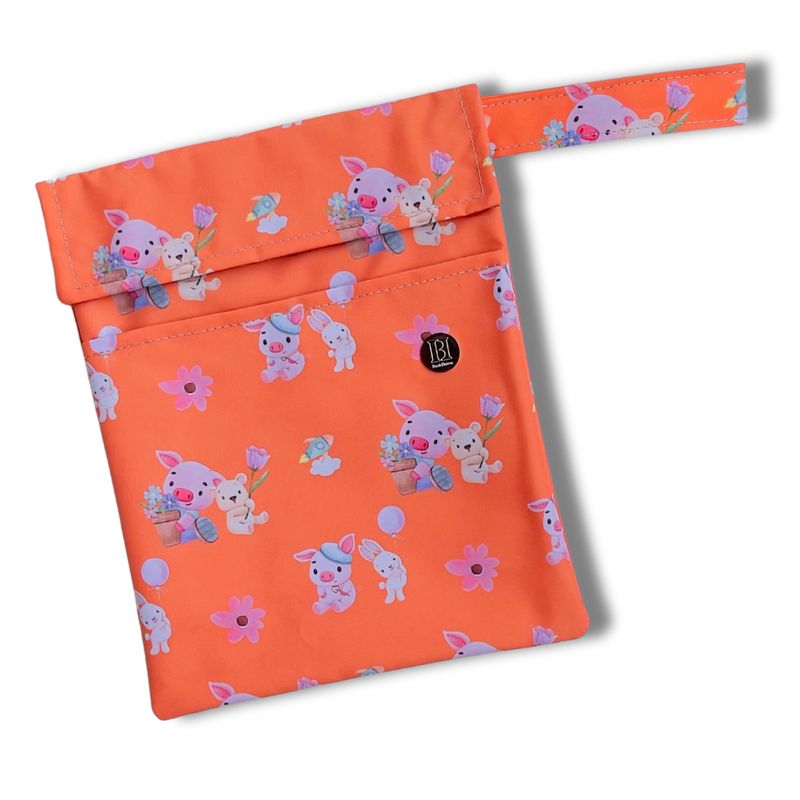 FUNDA PARA LIBROS GOLD |  CERDITOS |  LONA