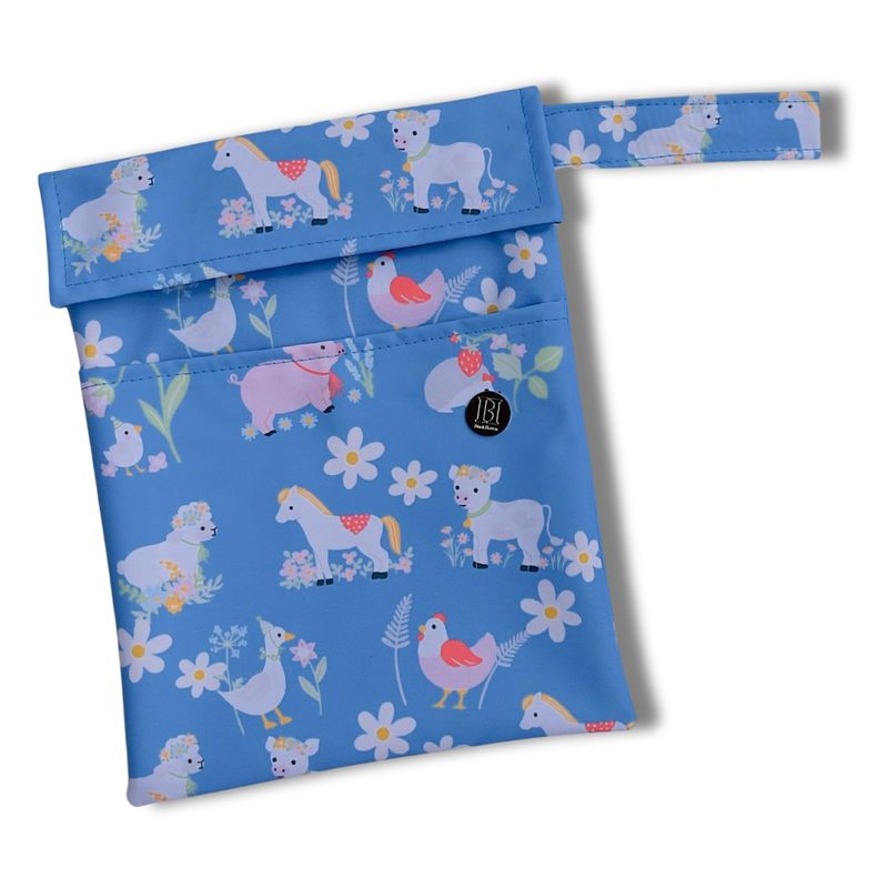 FUNDA PARA LIBROS GOLD|  ANIMALITOS DE GRANJA  |  LONA