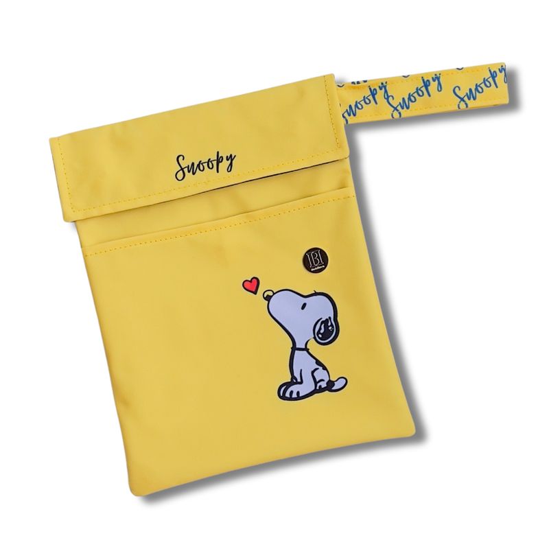 FUNDA PARA LIBROS GOLD |  SNOOPY |  LONA