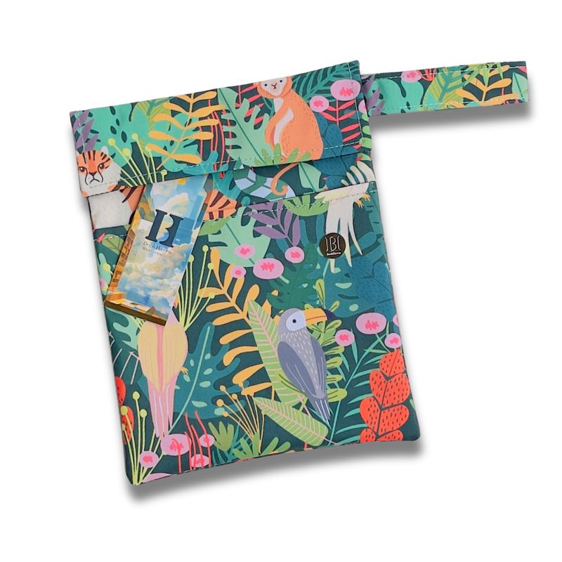 FUNDA PARA LIBROS ECO| ANIMALES EN LA SELVA | LONA