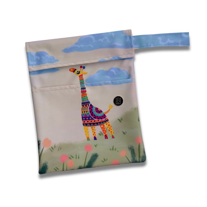 FUNDA PARA LIBROS GOLD | JIRAFA DE COLORES | LONA