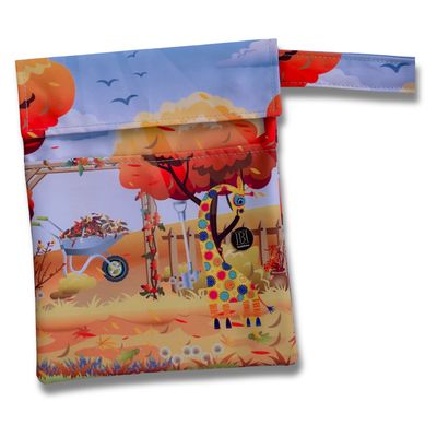FUNDA PARA LIBROS GOLD | JIRAFA EN EL ATARDECER | LONA