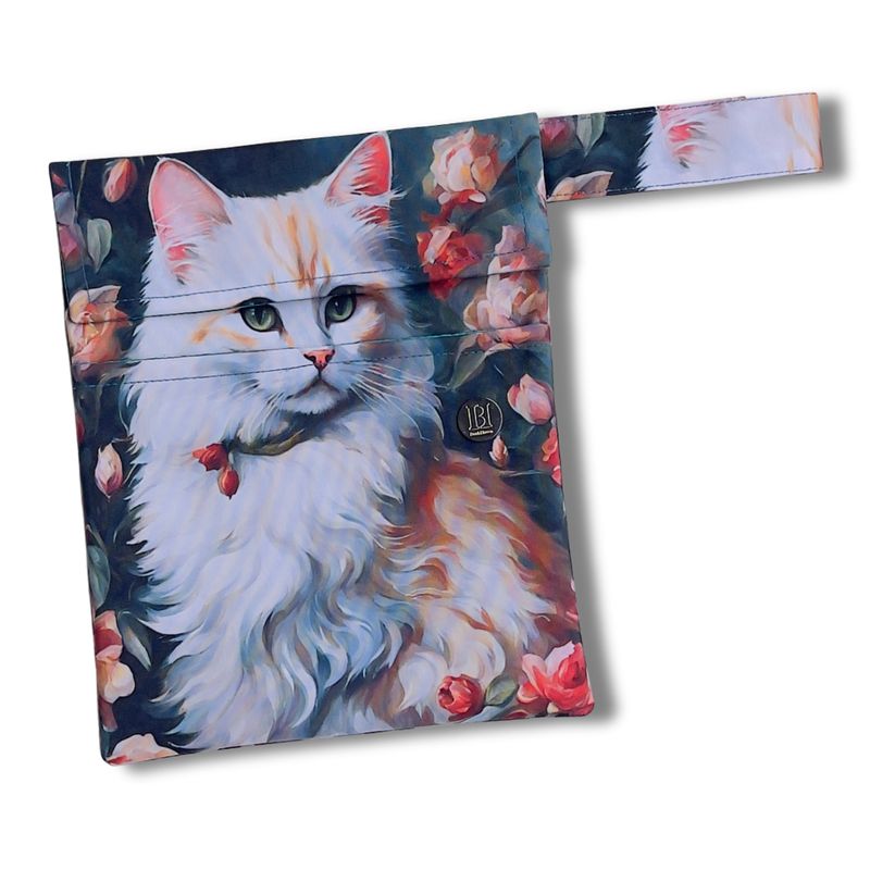 FUNDA PARA LIBROS GOLD |GATA | GATOS | LONA