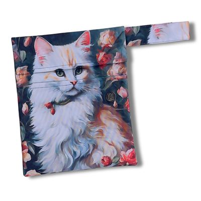 FUNDA PARA LIBROS GOLD |GATA | GATOS | LONA