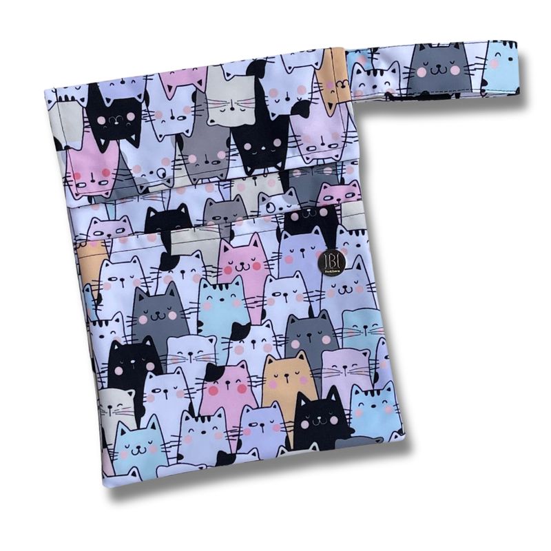 FUNDA PARA LIBROS GOLD |MICHIS | GATOS | LONA