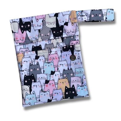 FUNDA PARA LIBROS GOLD |MICHIS | GATOS | LONA