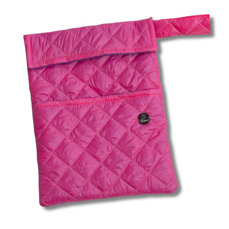 FUNDA PARA LIBROS GOLD |FUCSIA | ACOLCHADO/ANTIFLUIDO