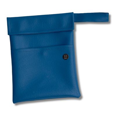 FUNDA PARA LIBROS GOLD | AZUL PETRÓLEO | CUERO VEGANO