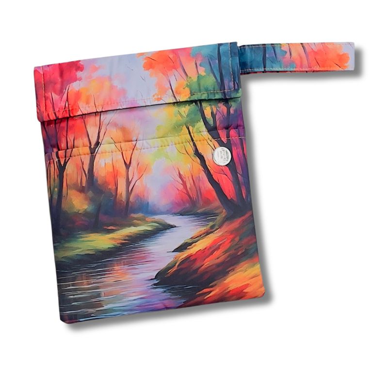 FUNDA PARA LIBROS ECO |PAISAJE DE COLORES l ANTIFLUIDO/ACOLCHADO