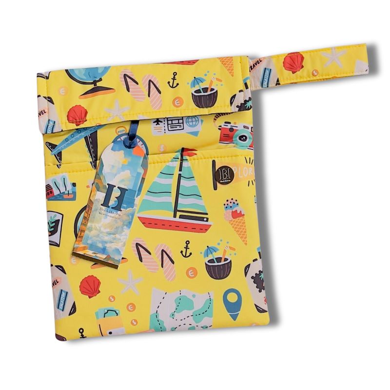 FUNDA PARA LIBROS ECO l AVENTURA l  PLAYA Y VIAJES l ANTIFLUIDO/ACOLCHADO