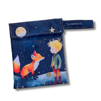FUNDA PARA LIBROS GOLD |  PRINCIPITO Y ZORRITO | LONA