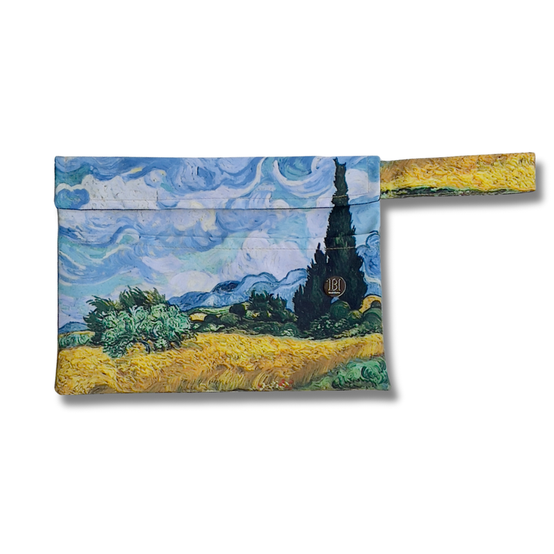 FUNDA PARA LIBROS ART ECO|CAMPO DE TRIGO CON CIPRESES /VINCENT VAN GOGH| LONA