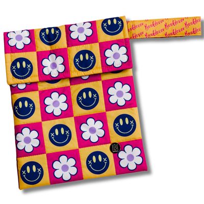 FUNDA PARA LIBROS ECO ACOLCHADA| FELICIDAD| ANTIFLUIDO