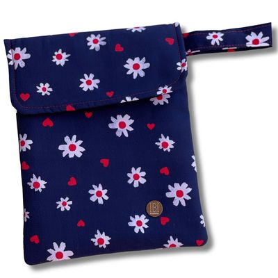 FUNDA PARA LIBROS GOLD  |MARGARITAS Y CORAZONES|DRIL|EDICIÓN LIMITADA