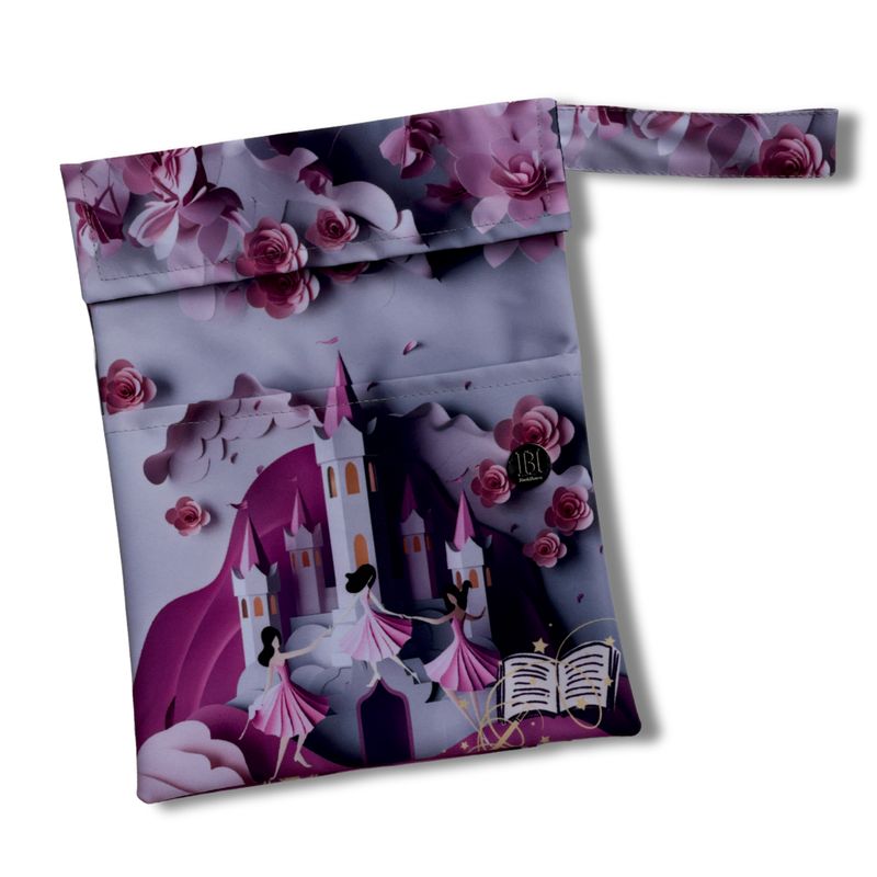 FUNDA PARA LIBROS GOLD |CASTILLO ROSA| LONA