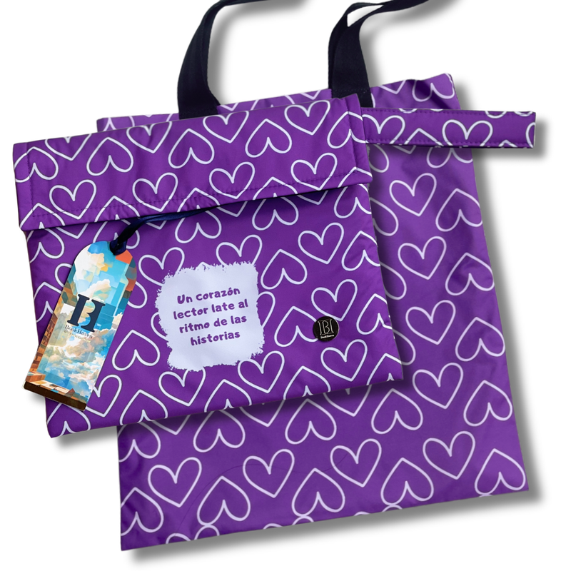 KIT FUNDA Y TOTE BAG PARA LIBROS ECO | AMOR LITERARIO