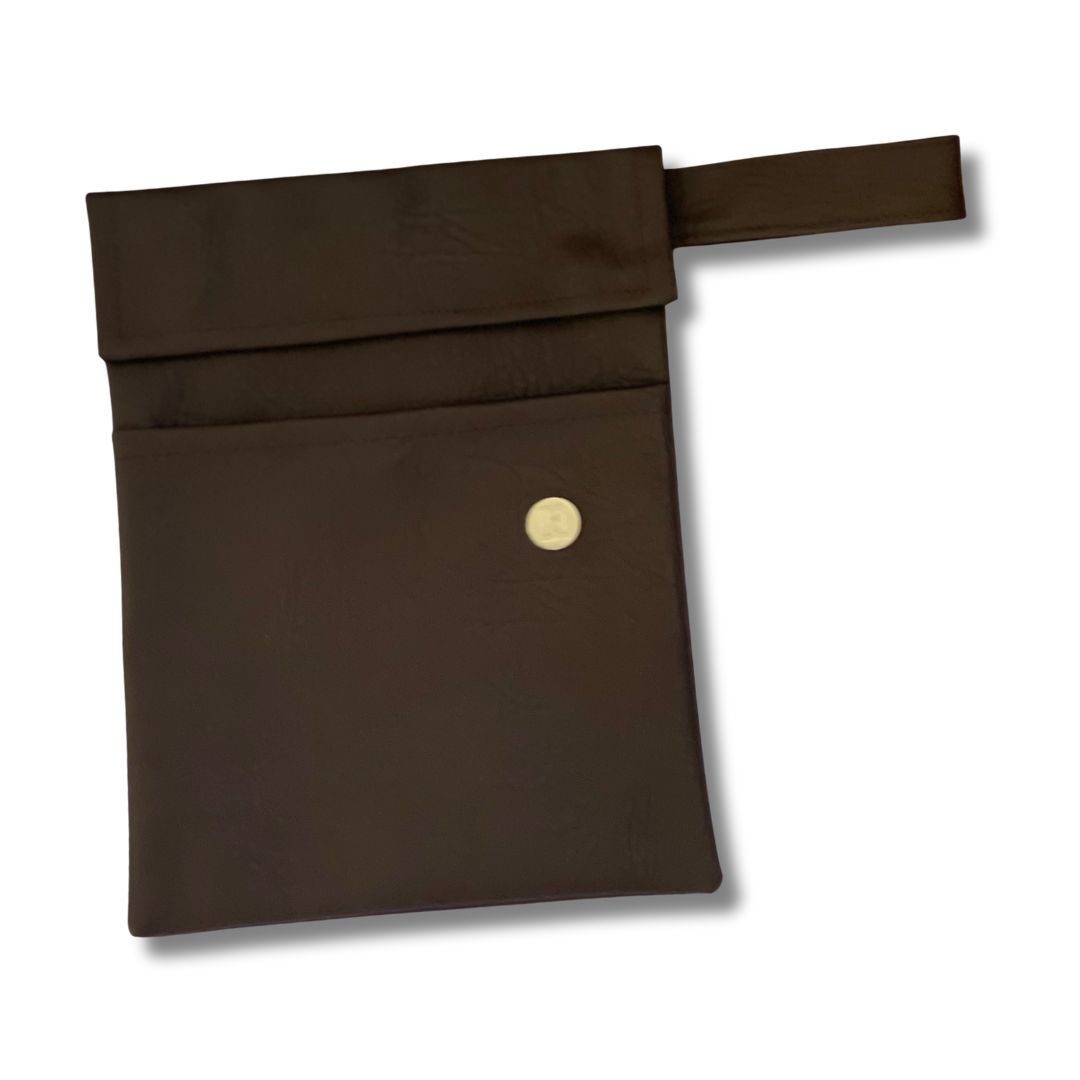 FUNDA PARA LIBROS GOLD | CAFÉ| CUERO VEGANO