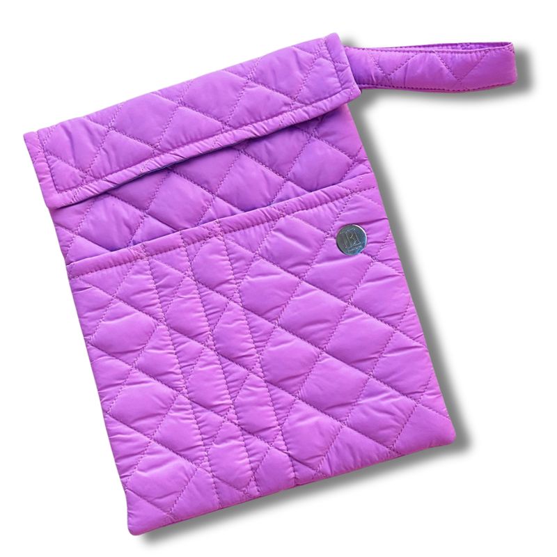 FUNDA PARA LIBROS GOLD |LILA| ACOLCHADO/ANTIFLUIDO