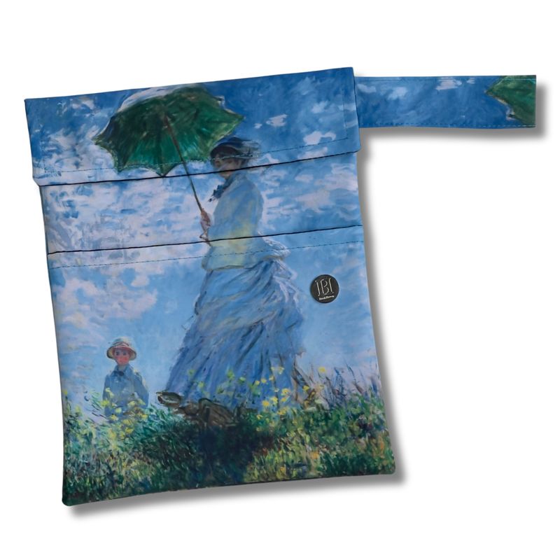 FUNDA PARA LIBROS ART ECO |  MUJER CON SOMBRILLA /CLAUDE MONET | LONA