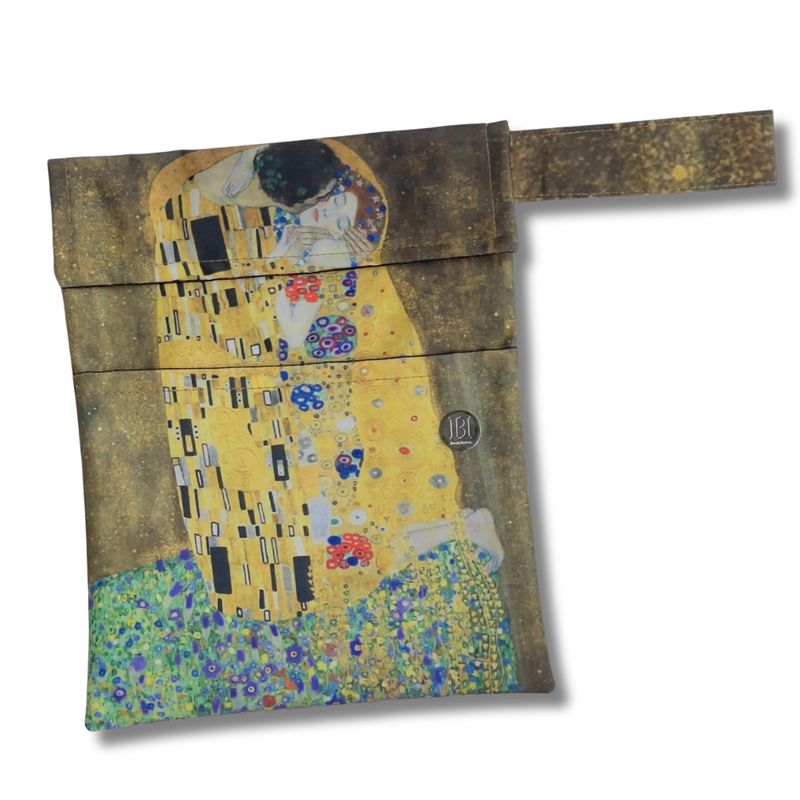 FUNDA PARA LIBROS ART ECO| EL BESO/GUSTAV KLIMT | LONA