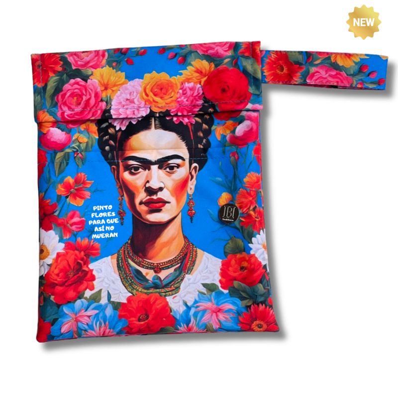 FUNDA PARA LIBROS GOLD |  COLORES DE FRIDA  |  LONA