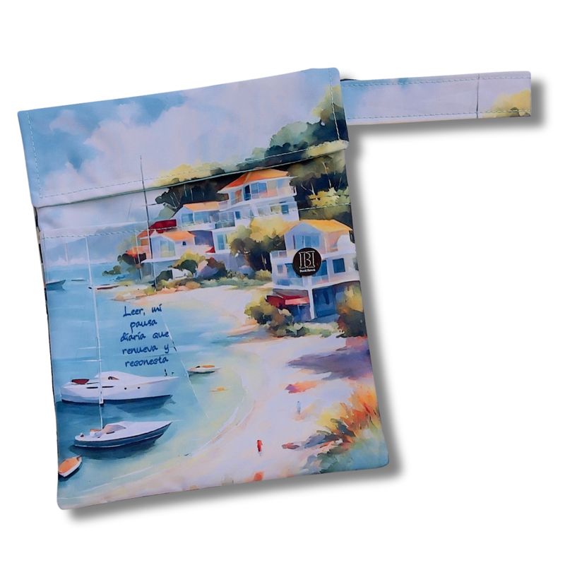 FUNDA PARA LIBROS GOLD | PLAYA Y LECTURA |  LONA