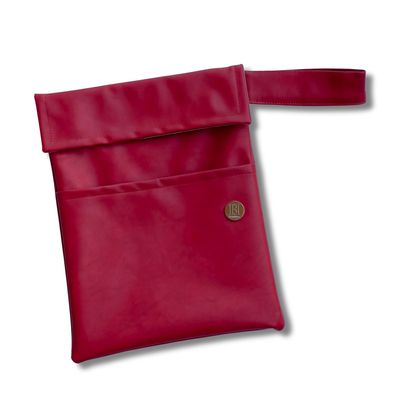 FUNDA PARA LIBROS GOLD | ROJA | CUERO VEGANO