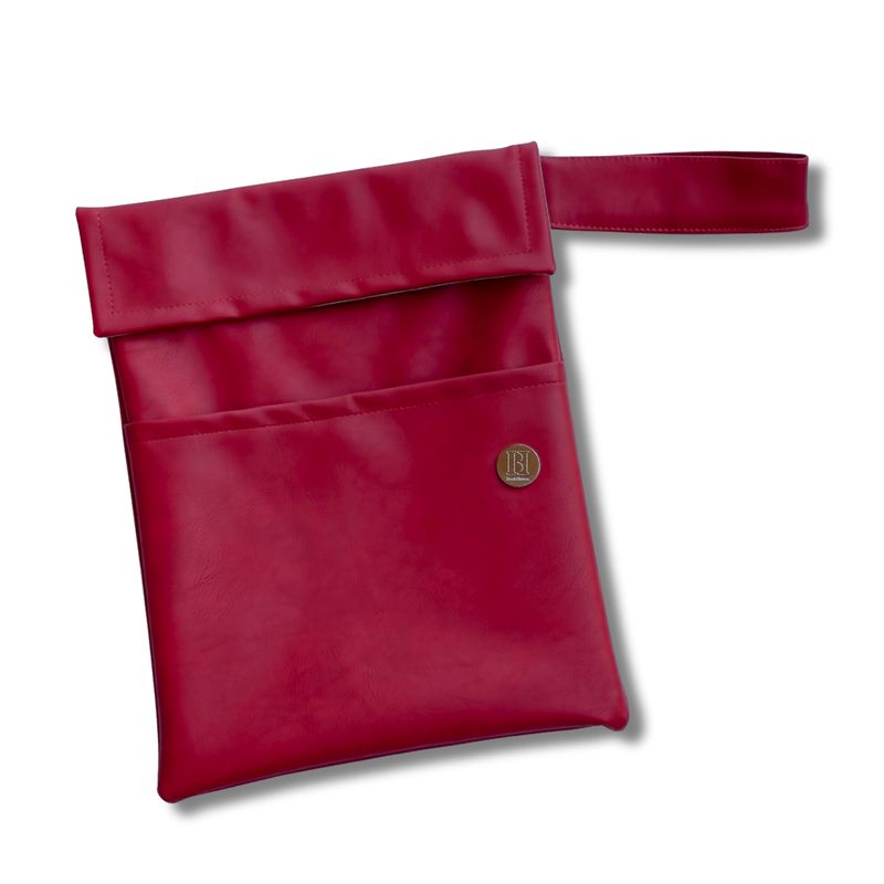 FUNDA PARA LIBROS GOLD | ROJA | CUERO VEGANO