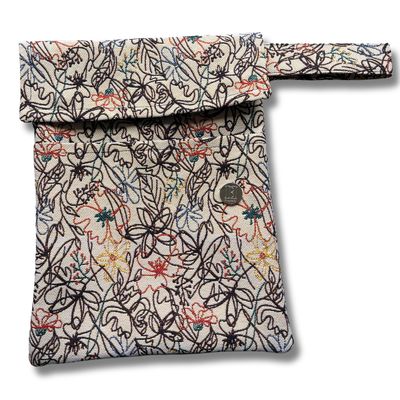 FUNDA PARA LIBROS LUXE |HOJAS Y FLORES TEJIDAS | JACQUARD NOBLE