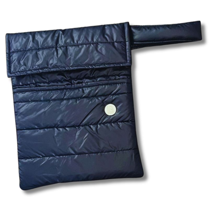 FUNDA PARA LIBROS GOLD |AZUL OSCURO | ACOLCHADO/ANTIFLUIDO/LÍNEAS