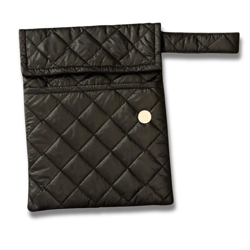 FUNDA PARA LIBROS GOLD |NEGRO | ACOLCHADO/ANTIFLUIDO/ROMBOS