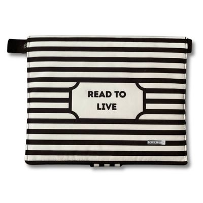 BOOK PURSE | BOLSO PARA LIBRO | BLANCO Y NEGRO | LONA BOOK PURSE | BOLSO PARA LIBRO | BLANCO Y NEGRO | LONA
