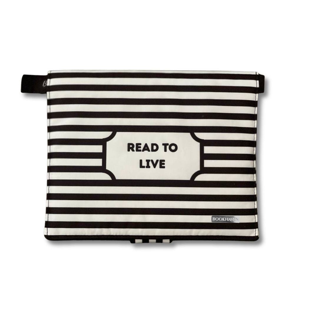 BOOK PURSE | BOLSO PARA LIBRO | BLANCO Y NEGRO | LONA BOOK PURSE | BOLSO PARA LIBRO | BLANCO Y NEGRO | LONA