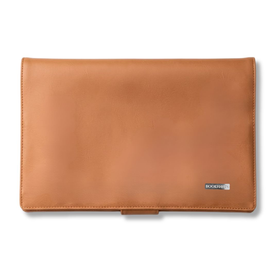 BOOK PURSE |  BOLSO PARA LIBRO | MIEL | CUERO VEGANO