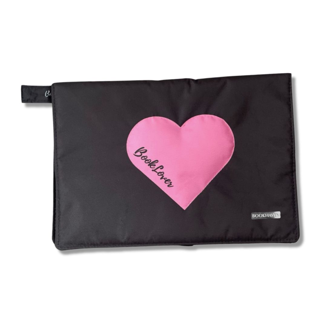 BOOK PURSE |  BOLSO PARA LIBRO | CORAZÓN | LONA