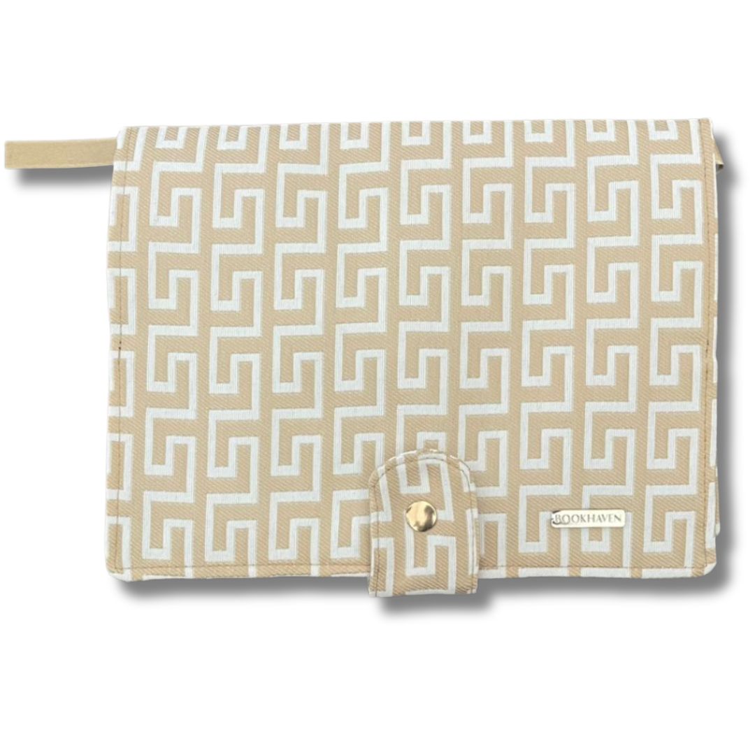 BOOK PURSE |  BOLSO PARA LIBRO | FIGURAS TEJIDAS | JACQUARD NOBLE