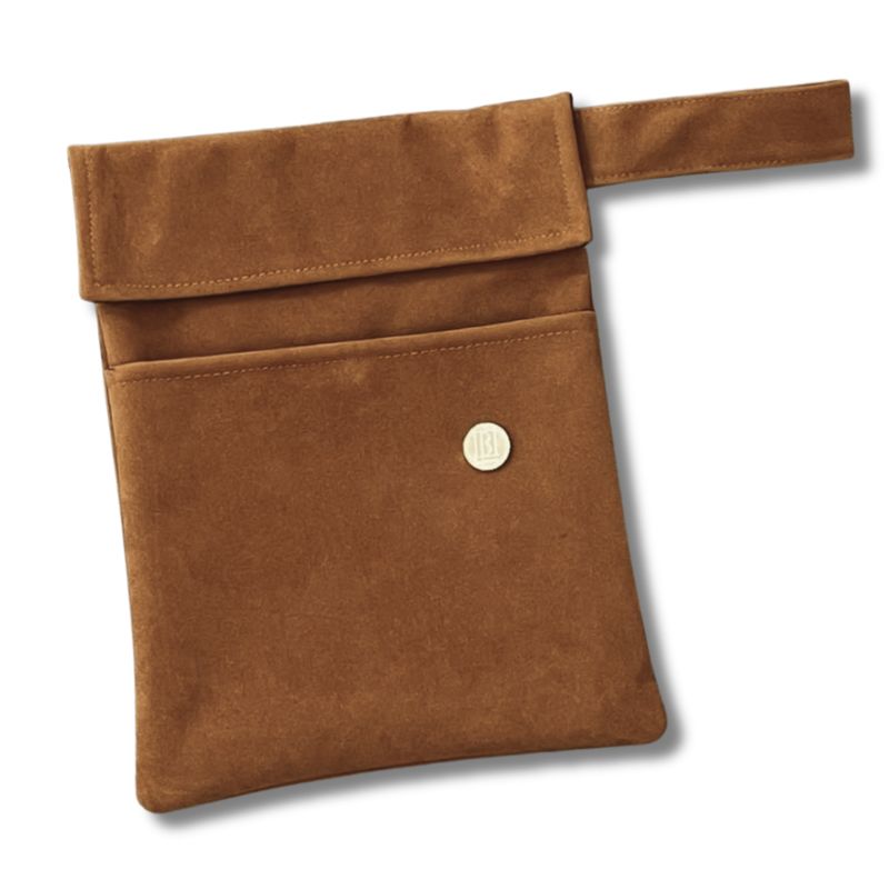 FUNDA PARA LIBROS GOLD | PIEL ACABADO MATE TIERRA | CUERO VEGANO
