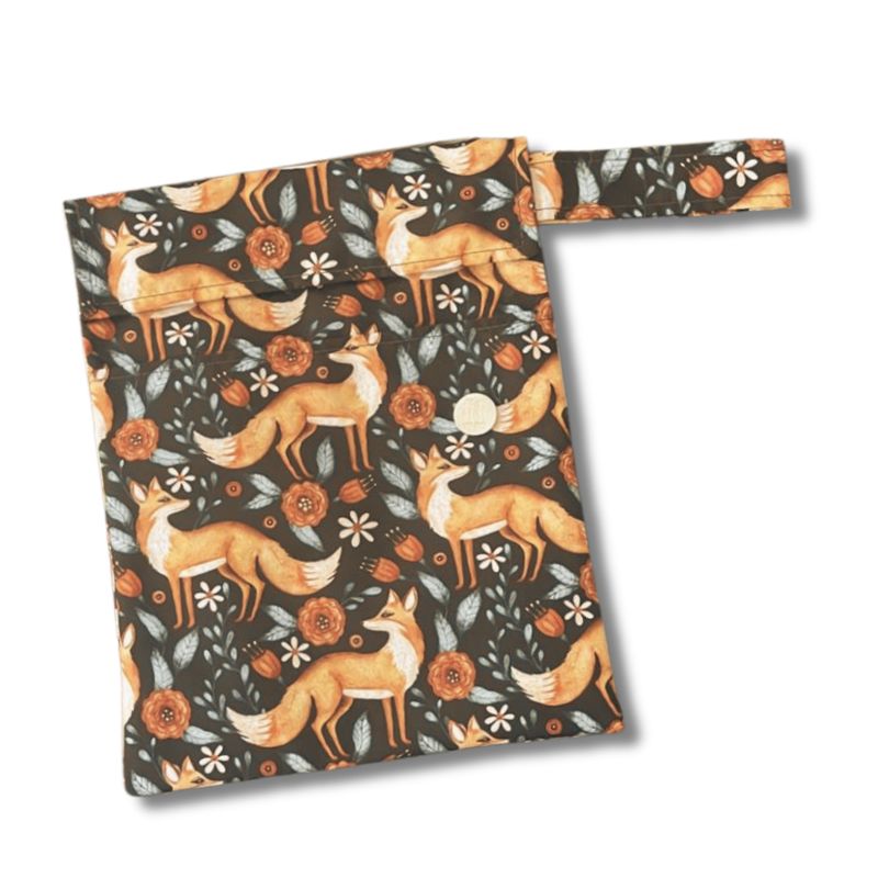 FUNDA PARA LIBROS GOLD |ZORROS ENTRE FLORES LONA