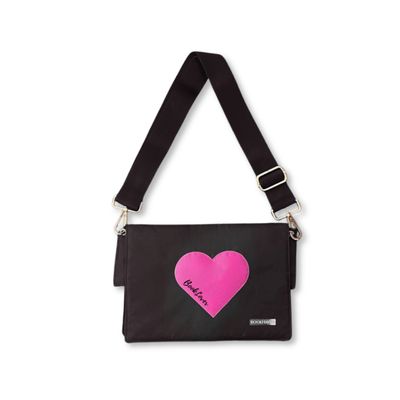 BOOK PURSE | EDICIÓN SELECCIONADA | CORAZÓN ROSADO | LONA IMPERMEABLE BOOK PURSE | EDICIÓN SELECCIONADA | CORAZÓN ROSADO | LONA IMPERMEABLE