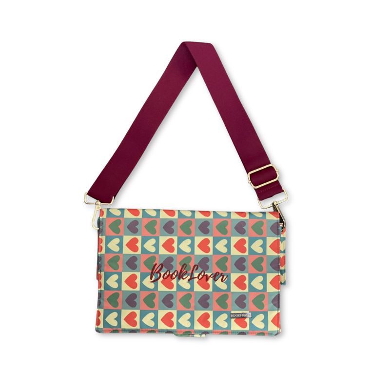 BOOK PURSE |  EDICIÓN SELECCIONADA | SUSURRO DE CORAZONES| LONA IMPERMEABLE