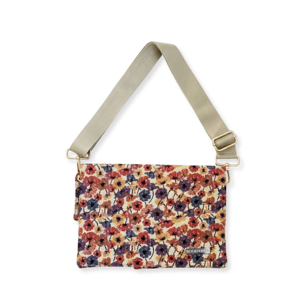 BOOK PURSE |  EDICIÓN SELECCIONADA | ROSAS TEJIDAS | JACQUARD NOBLE