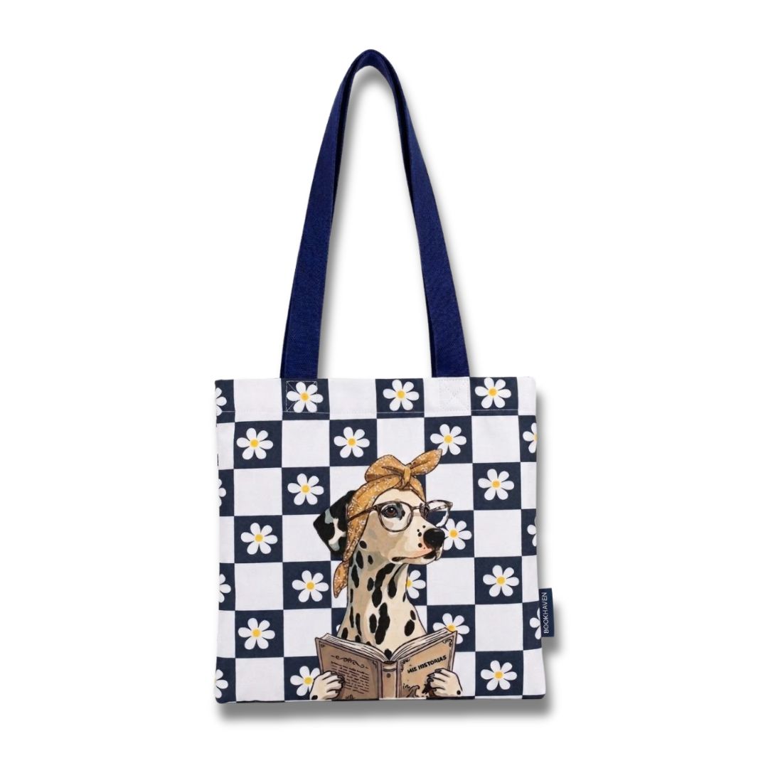 TOTE BAG/ DOTTIE READS TOTE BAG/ DOTTIE READS