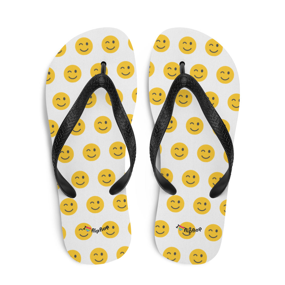 Emoji Emoticon Smiley Face Expression Chat Symbol Flip-Flop