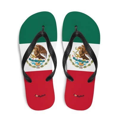 Flag Snake Eagle Bird Mexican Mexico Unisex Flip Flop Slippers Thong