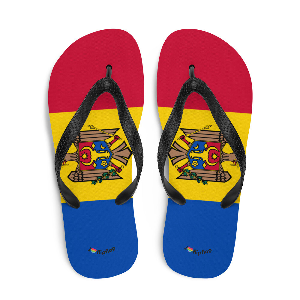 Moldavia Flag Flip Flop Unique Design Sandal Sleepers Unisex