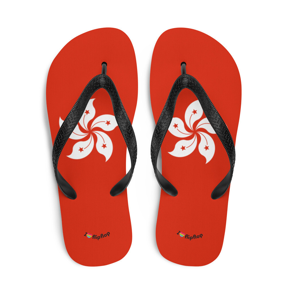 Hong Kong Flag Flip-Flop Unisex Sandal Slippers
