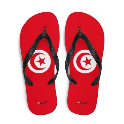 Tunisia Flag Flip Flop Sleepers Sandal Unisex