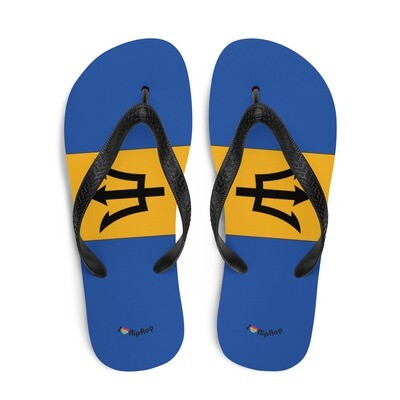Flag Nation Barbados Flip Flop Sandals Slippers Unisex