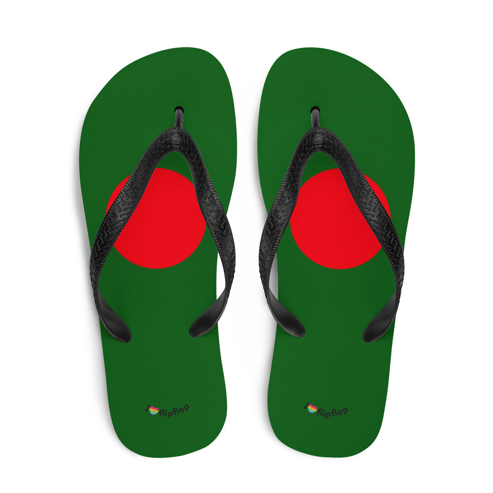 Bangladesh Flag National Slippers Sandals Flip Flop Unisex